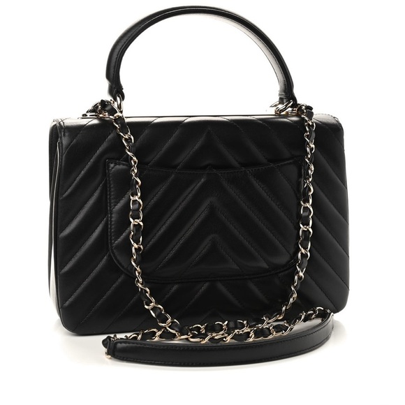 CHANEL Lambskin Chevron Trendy CC Flap Bag - Picture 3 of 9